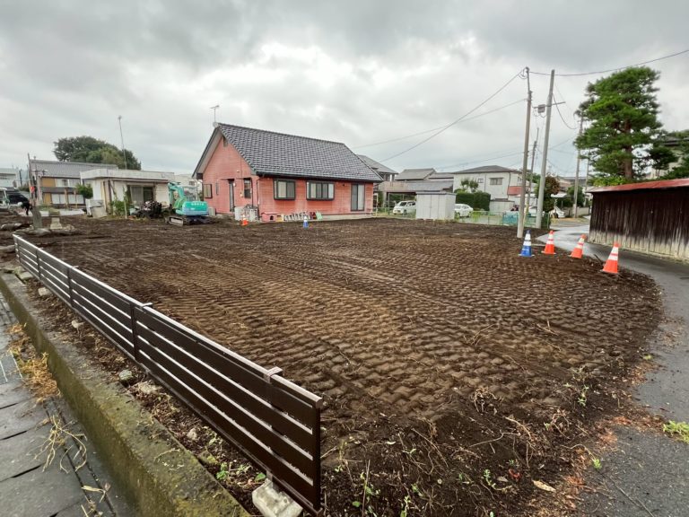 伐採抜根整地工事after